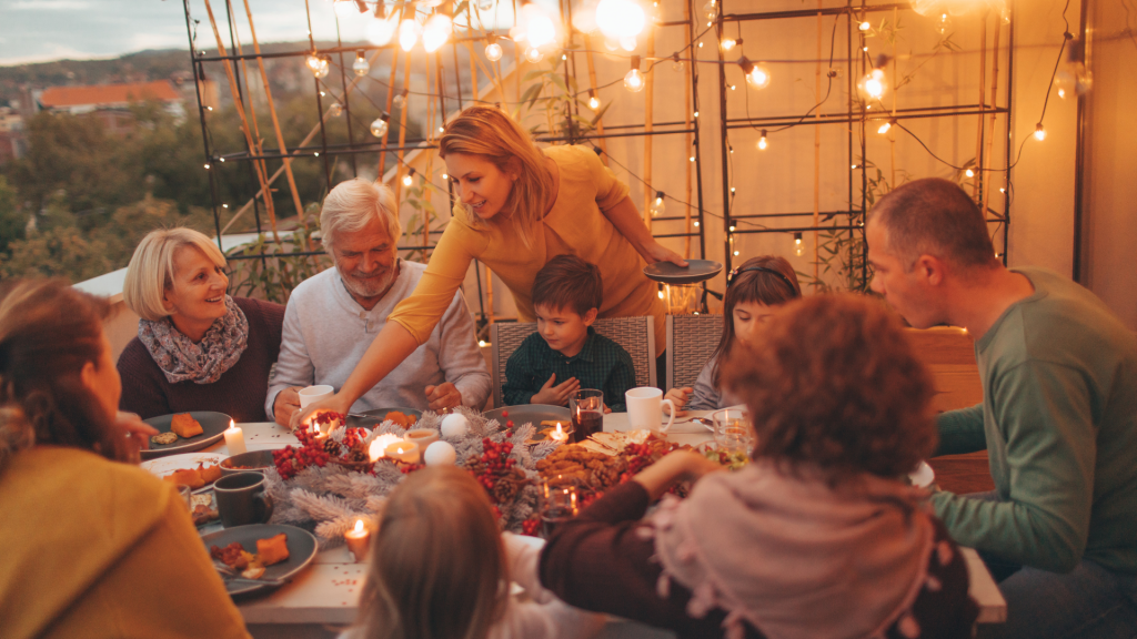 Thanksgiving dinner with family